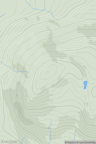 Thumbnail image for An Sgurr [Applecross to Achnasheen] showing contour plot for surrounding peak